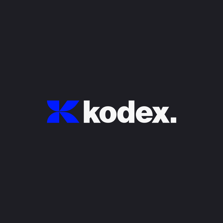 Combinación de logo Kodex sobre fondos permitidos